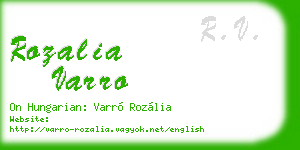 rozalia varro business card